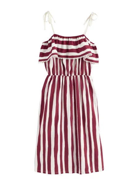 Next Rochie de vară roșu bordeaux alb