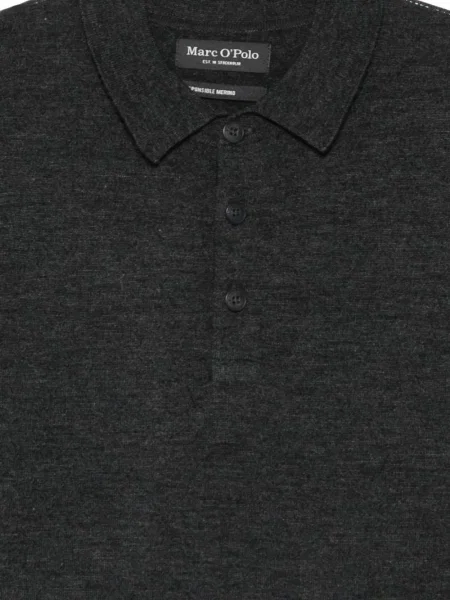 Μάλλινο μακρύς polo Marc O'polo γκρι