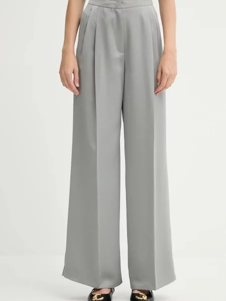 MAX&Co. pantaloni lat high waist gri