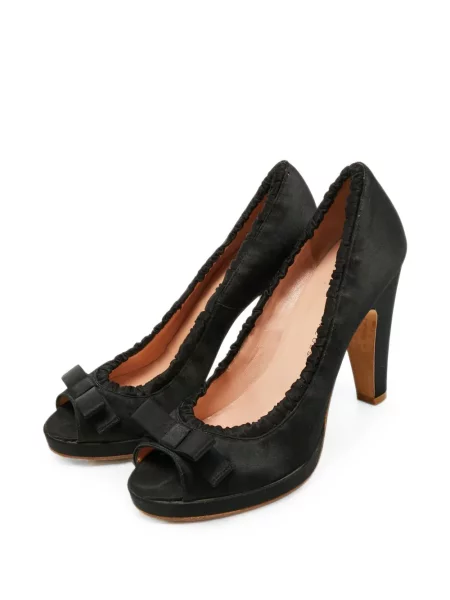Pantofi cu toc Marc By Marc Jacobs cu funde negru
