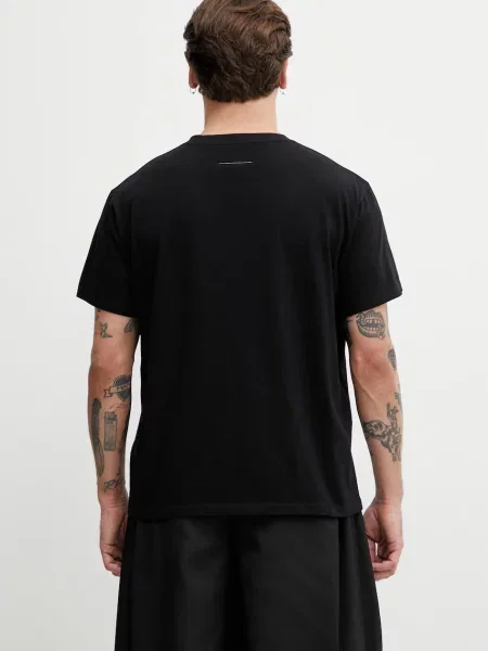 Maison Margiela Koszulki Mężczyzna L Logo T-Shirt czarny
