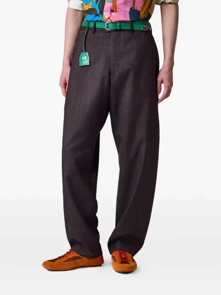 Pantaloni Paul Smith în carouri violet