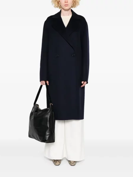 Palton Stella Mccartney de lână albastru