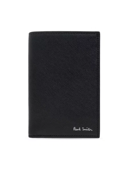 Portfel Paul Smith skórzany z logo czarny