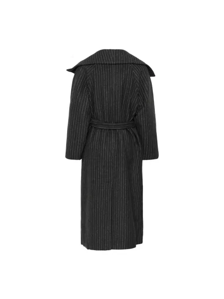 Długi płaszcz Inwear wełniany szary