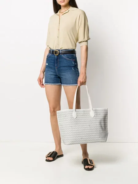 Geantă shopper Delage alb