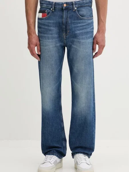 Tommy Jeans straight traperice za muškarce plava