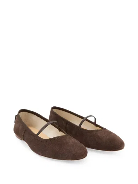 Balerini A.p.c. din piele de căprioară maro