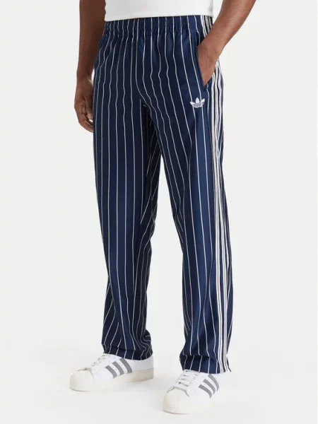 Adidas Παντελόνι φόρμας Firebird Pinstripes Track Pants Σκούρο μπλε