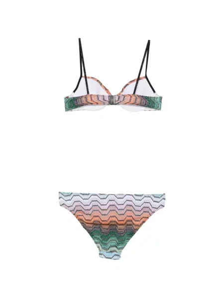 Bikini Missoni tricotate portocaliu