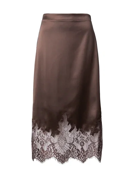 VERO MODA Sukňa VMSALLY čokoládová