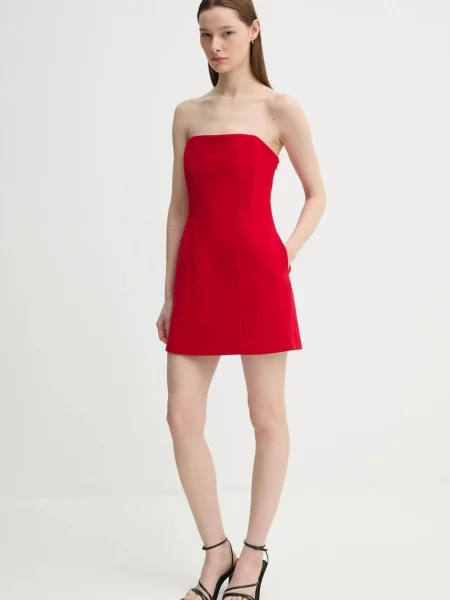 A.L.C. sukienka mini dopasowana czerwony