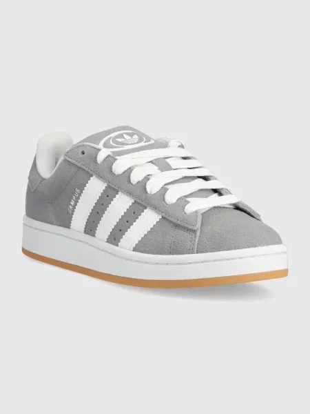 Замшевые кроссовки Adidas Originals серые