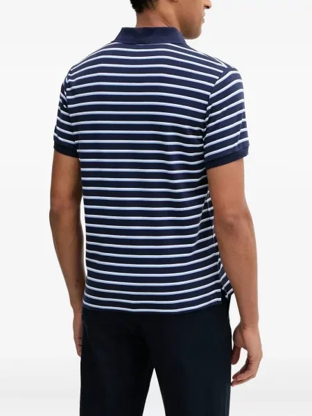 Tricou Polo Ralph Lauren tricotate cu decolteu în V lung verde