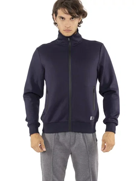 Bluza Leone Apparel Tech ze stójką i zamkiem z neoprenu na zimę niebieska