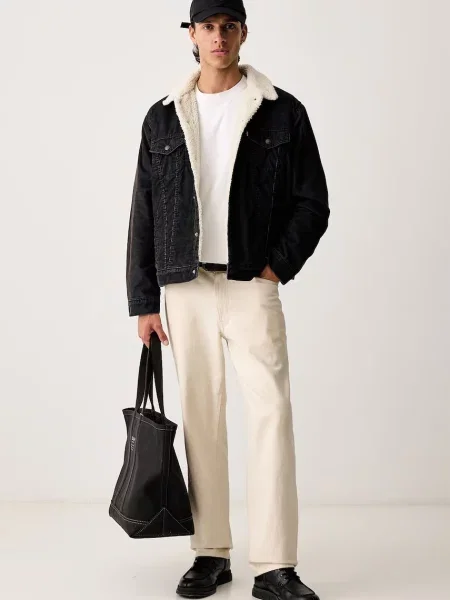 Levi's jachetă scurtă pentru bărbați din catifea reiată TYPE 3 SHERPA
