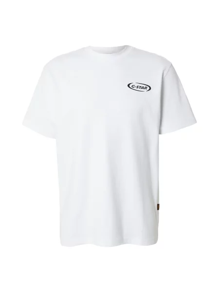 G-Star Raw Tricou Logo alb