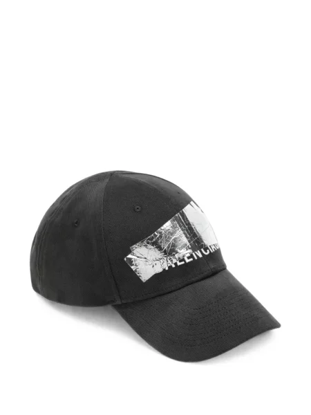 Șapcă Balenciaga cu autograf negru
