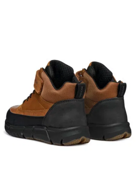 Otroški zimski škornji Geox rjava