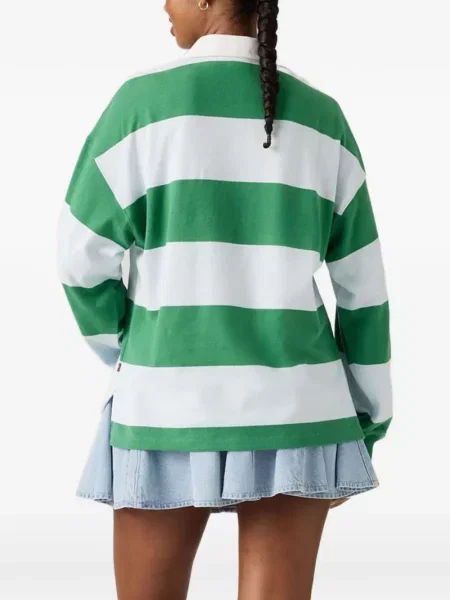 Szeroki sweter Levi's w paski czarny