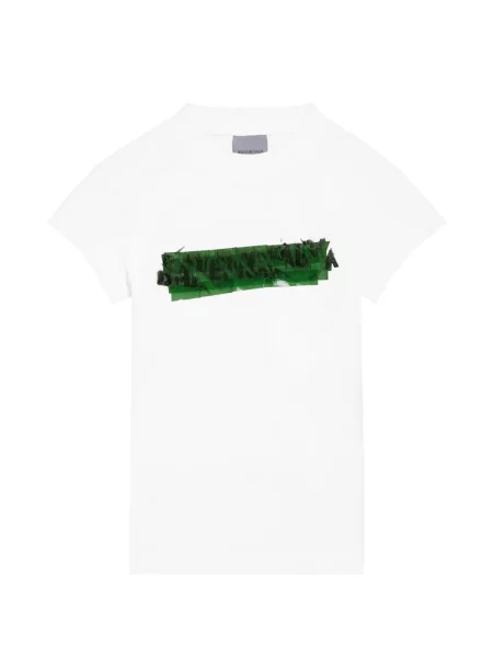 Tricou Balenciaga zdrențuiți alb