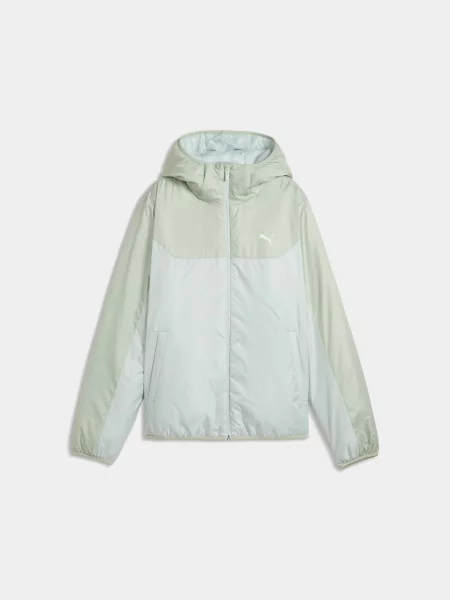 Демісезонна куртка PUMA Ess Light Padded Jacket комбінований верх зелений