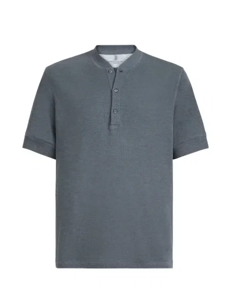 S límcem tričko Brunello Cucinelli jersey šedé