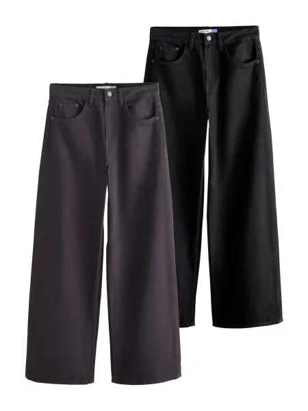 Next Jeans gri închis negru
