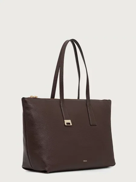 Кожаная сумка шоппер Furla
