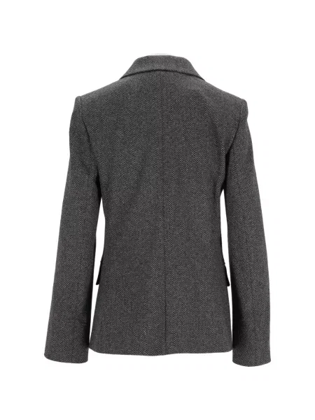 Jacquard blejzer Weekend Max Mara siva