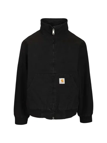 Geacă bomber Carhartt Wip cu autograf negru