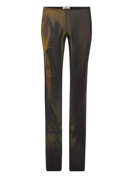 Pantaloni Jean Paul Gaultier cu imagine verde