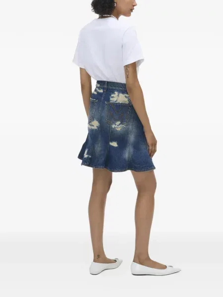 Mini sukňa Marc Jacobs modrá
