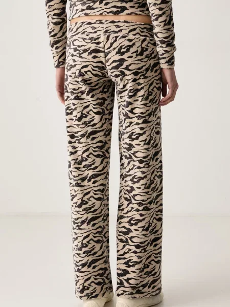 Zebra mintás nadrág Juicy Couture bézs