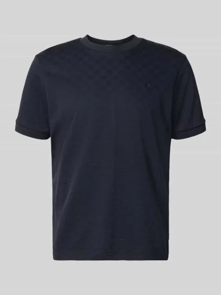 T-shirt z wyhaftowanym logo model Benluco' Joop! Collection granatowa
