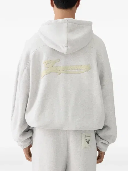 Hanorac cu glugă Jacquemus gri