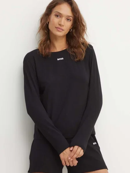Tricou mânecă lungă Boss negru