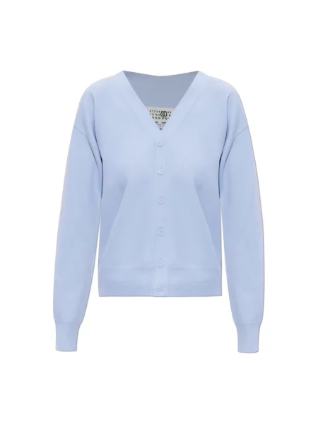 Sweter Mm6 Maison Margiela niebieski