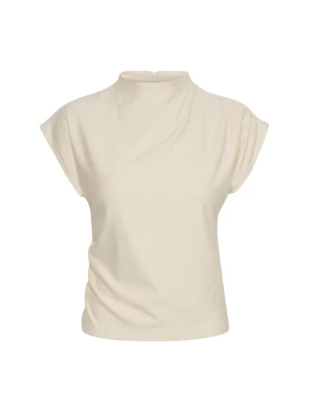 Lniana bluzka Gestuz elegancka biała