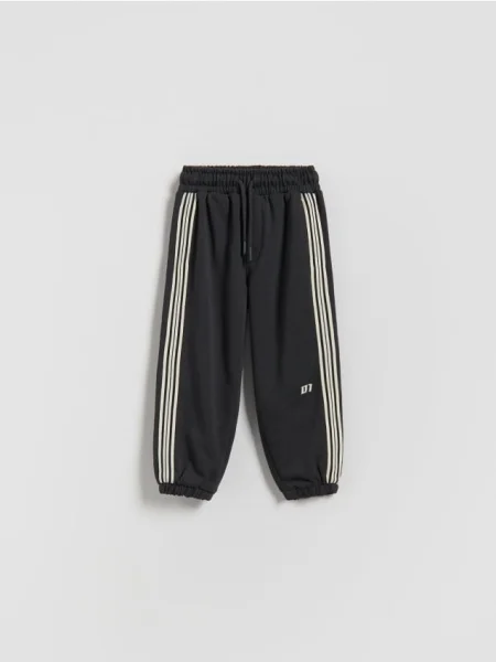 Reserved Pantaloni jogger din gri-închis gri