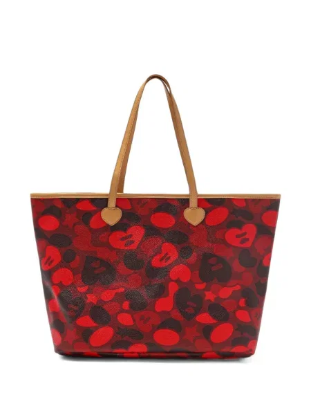 Шопинг чанта Apee™ By *a Bathing Ape® със сърца червено