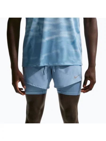 Шорти для бігу Nike Stride Dri-Fit Hybrid 5" work blue сині