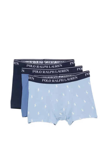 Șosete Polo Ralph Lauren cu autograf albastru