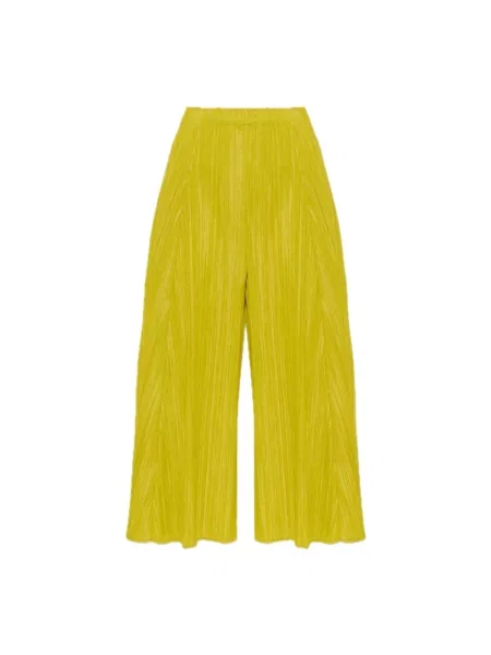 Spodnie Issey Miyake zielone