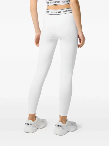 Leggings Plein Sport alb
