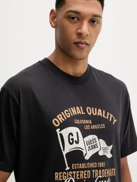 Tričko Guess Jeans černé