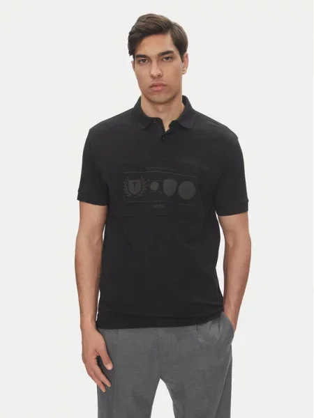 Polo majica BOSS črna
