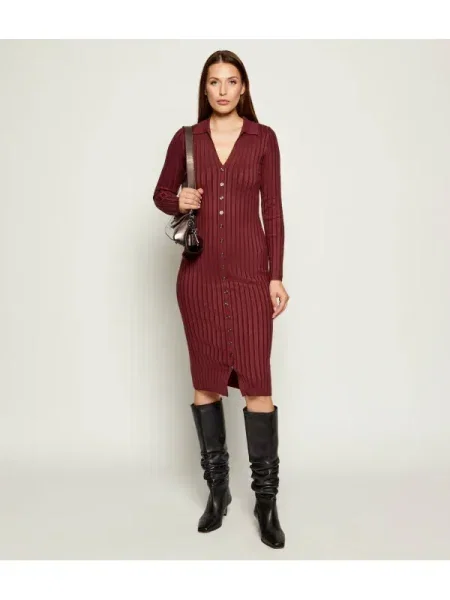 GUESS Rochie MIRANDA bordo