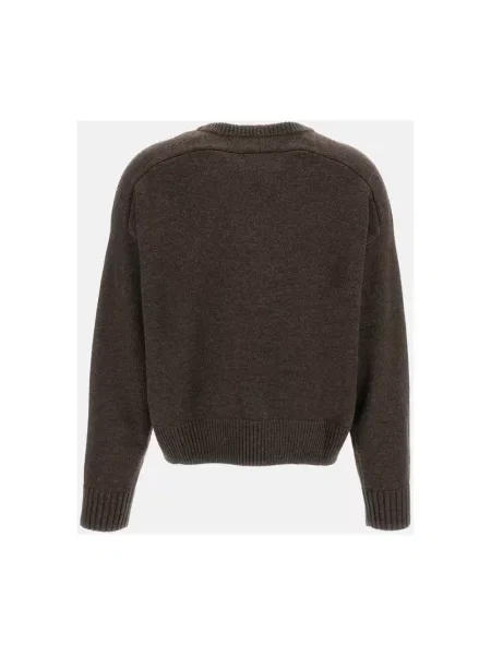 Sweter Loulou Studio wełniany brązowy