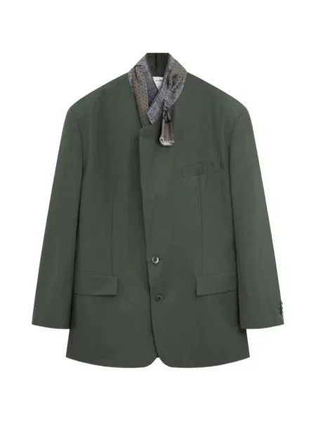 Sacou Magliano cu guler-șal verde